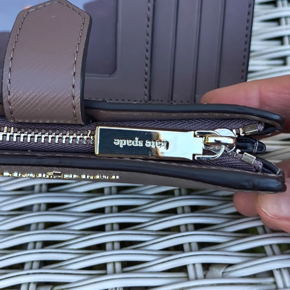 Kate Spade New York Staci Medium Compact Bifold Wallet || Dusty Mauve - Picture 9 of 12